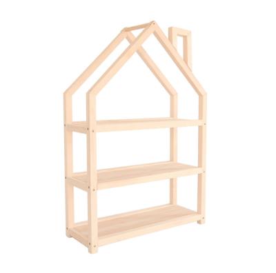 China Space Saver Wholesales Baby Bedroom Pine Wooden Shoe Shelf Rack Customized Wooden Storage Rack For Kids Room for sale