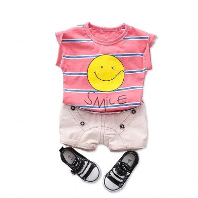 China Latest Design Kids Boutique Clothing Sports Suit Kids Clothes Baby Boy Summer Eco-Friendly Clothes 2 Piece Sets for sale