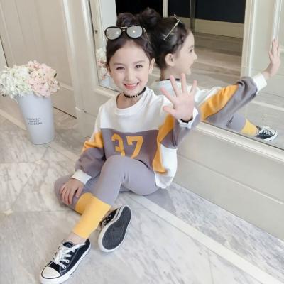 China Baby Clothing Sets Comfortable Girl Ruffle T-shirt Girls Boutique Clothing Sets Kids Outfit Fall Boutique Outfits Girls Pant Set for sale