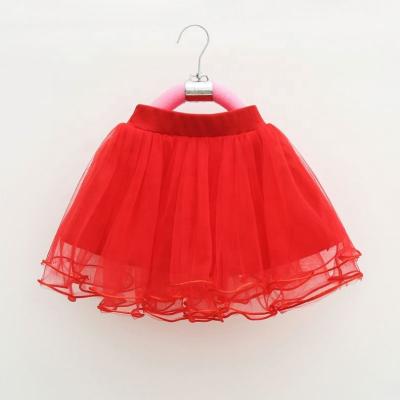 China Wholesale Breathable Baby Kids Girls Princess Dance Ballet Sweet Skirt, 3Layers Tulle Tutu Pettiskirt Party Tutu Girl Pettiskirt for sale