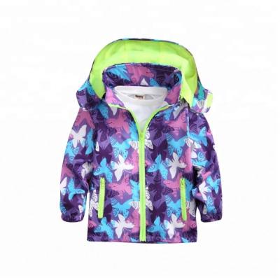 China 2018 Kids Boys Girls Baby Clothing Viable Hot Selling Butterfly Printing Jackets Coats With Hooded for sale