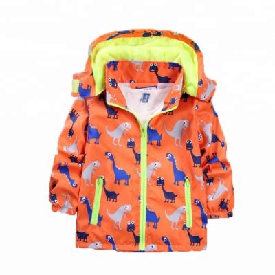 China 2018 Viable Hot Selling Kids Boys Baby Clothing Dinosaur Printing Jackets Coats With Hooded for sale