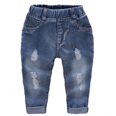 China Viable Hot Selling Kids Boy Pants Jeans With Holes For Age2-8 Years for sale