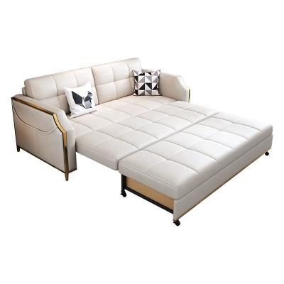 China Adjustable (other) 2023 GetGold folding living room sitting and sleeping dual-use modern cloth can disassemble and wash sofa bed factory wholesale for sale