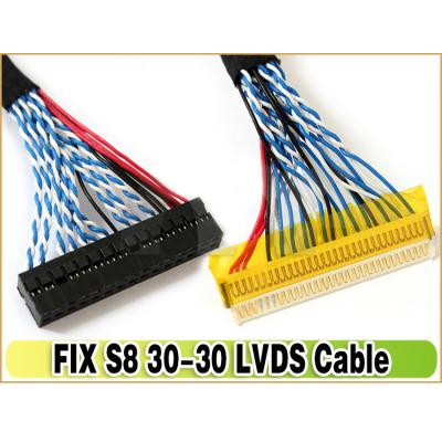 China LVDS Cable FIX-30P-S8 1.0mm Pitch 30-Pins Dual 8-bit for LCD Controller to Panel for sale