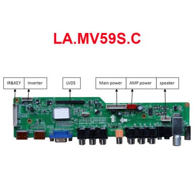 China LA.MV59S.C TV Board with VGA/HDMI/AV/YPbPr/USB/Audio/TV for sale