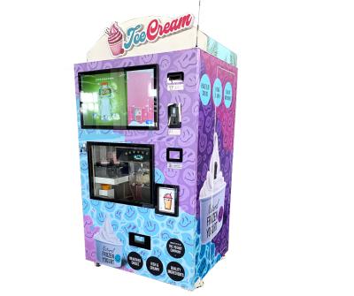 China Yogurt Automatic Food Vending Machine Ice Cream Vending Machine Hotel Metro Station Mall Frozen Frozen Food Vending Machine for sale