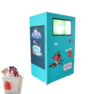 China Hotel Metro Station Mall Three Flavor Soft Serve Ice Cream Machine Soft Serve Ice Cream Making Machine Factory Price for sale