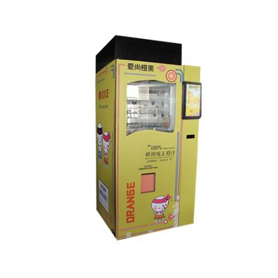 China Hot fresh orange juice vending machine newest model hotel subway station shopping mall vending machine with cashless payment for sale