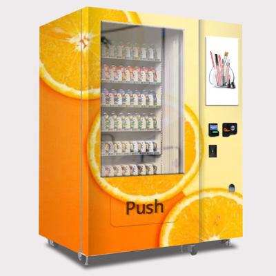 China Hotel Subway Station Mall Face Payment Lattice Cabinet Smart Brushing Vending Machine for sale