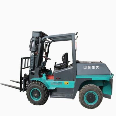 China Building material stores forklift hand stacker. 10.00-20 Manual Stacker Pneumatic Forklift Tire Forklift 1.5 for sale