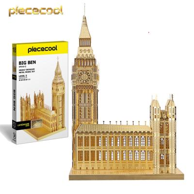 China DIY TOY kits piececool HP018-G BIG BEN DIY jigsaw puzzle model building for teens and adults for sale