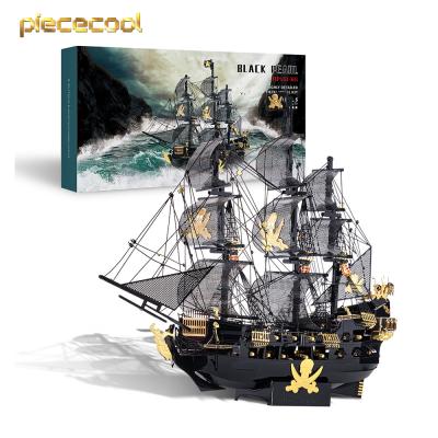 China DIY TOY Piececool 3d Metal Puzzle BLACK PEARL 3d Battership Toy Model Puzzle Wonderful Gifts for Ages 14+ for sale