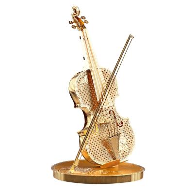 China DIY TOY piececool 3D Metal Puzzle VIOLIN 3d Puzzle Music Craft Model Kits for sale