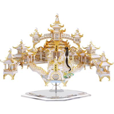 China DIY TOY Piececool Best MOON PALACE metal craft kits Cubicfun 3D metal puzzle for decoration and collection gifts for sale