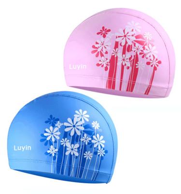 China China Supplier Custom Logo Printing Waterproof Swimming Cap PU Swimming Cap Comfortable And Waterproof For Adults And Kids for sale