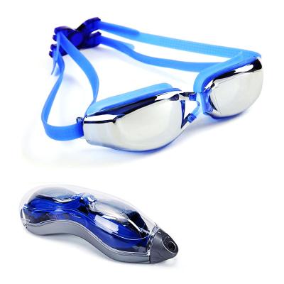 China Anti Fog Swimming Goggles UV Protection Waterproof Competition No Leaking UV Protection Anti Fog Goggles With Protective Case for sale