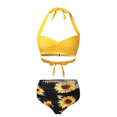 China Custom Women Lady Windproof Bikini Manufacturer High Waisted Swimwear Female Swimwear for sale