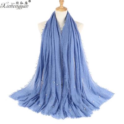 China Fashion Oversized Women Scarf African Good Chiffon Hijab 95*180CM 95*180CM for sale