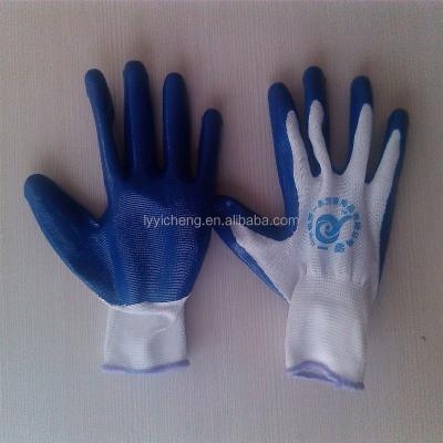 China nitrile coated work glove / biodegradable disposable nitrile gloves YC-E00428 for sale