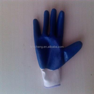 China Nitrile Coated Work Glove / Electrical Insulation Nitrile Gloves YC-E00154 for sale