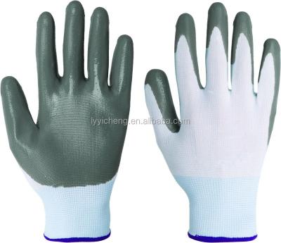 China 13G Factory Directly Sell Nylon Nitrile And Latex Coated Gloves For Construction Industry for sale