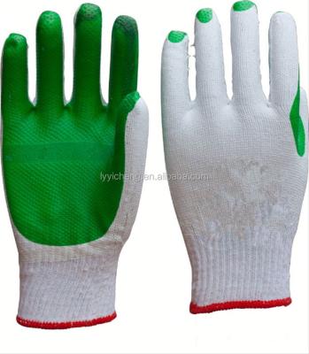 China Luva previlon rubber coated construction cotton glove / promat for sale