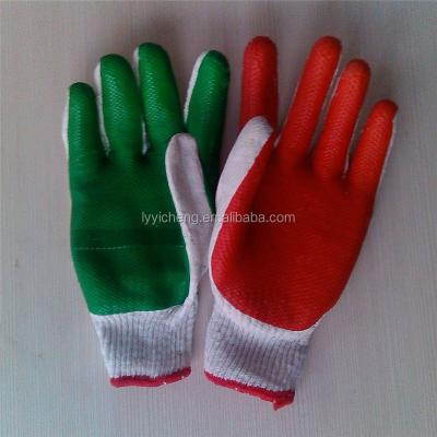 China Rubber Coated Construction Cotton Glove / Latex Gloves China Manufacturer for sale