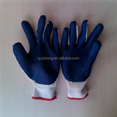 China Construction Cotton Rubber Coated Glove / Vulcanized Rubber Coated Gloves for sale