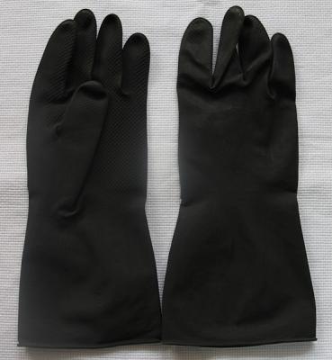 China Mechanic Protection Gloves household latex glove/flockline/black color/heavy duty glove for sale