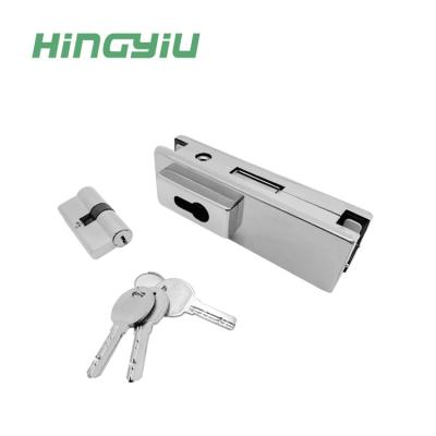 China Glass thickness: 10-12 mm tempered glass stainless steel glass door glass door fitting fitting fitting fitting fitting lock for sale