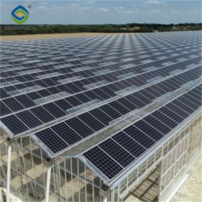 China Double Layers Glass Cover Photovoltaic Greenhouse Solar Panel Greenhouse for sale