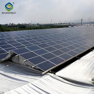 China Solar Panel Tempered Glass Greenhouse Multi Span Energy Efficient for sale