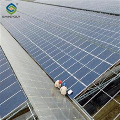 China 5.5-7.5m Height Photovoltaic Greenhouse With Solar Panel Roof for sale