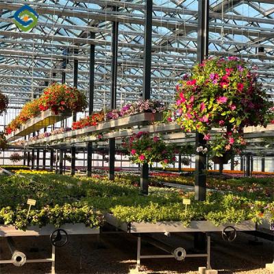 China UV Resistant Mutli Span Flower Greenhouse Venlo Arch Type Waterproof for sale