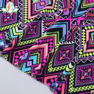 China Breathable Fashionable Digital Printing Fabric For Dress / Swimwear for sale