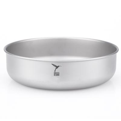 China biocompatible & Corrosion Resistant Titanium Single Wall Bowl Super Large Salad Bowl Soup Bowl for sale