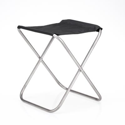 China Lightweight Foldable Metal Frame Stool Titanium Small Stool Fishing Stool For Outdoor Camping for sale