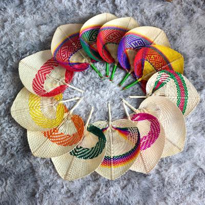 China Europe Hot Selling Fashion Eco-friendly Handmade Summer Colorful Daily Use Gift Bamboo Fans for sale