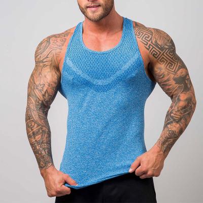 China New Wholesale QUICK DRY Sports Invest Mens Fitness T-shirt Bodybuilding Gym Singlet Workout Muscle Sleeveless Tank Tops for sale