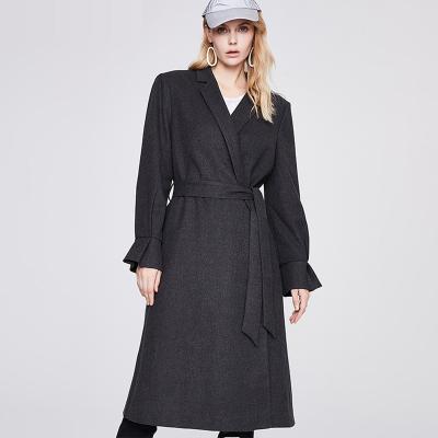 China 2021 Ladies Wool Overcoat Breathable Customized Woolen Female Plus Size And Long Jacket Winter Trench Coat For Women for sale