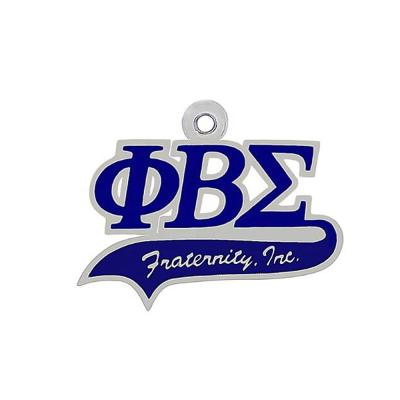 China Eco-Friendly Greek Blue Letter Enamel Fashion Accessories PHI BETA SIGMA Label Diy Pendant For College Society Fraternity Jewelry Charms for sale