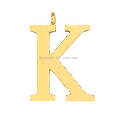 China Environmental Friendly Alphabets Pendant Designs Great Big English Letter K Pendants For Costume Zipper for sale