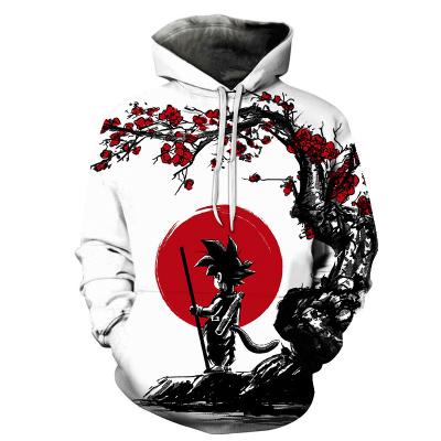 China Anti-wrinkle Streetwear 3D All Over Print Pullover Hoodie Sweatshirt Anime Hoodie Custom Street Fashion Men's Hoodies for sale