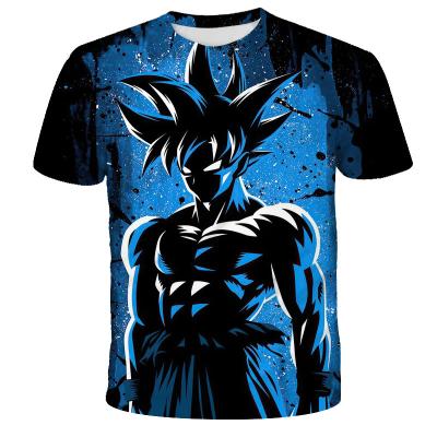 China QUICK DRY Casual Short Sleeve T-shirt Oversized Actions Anime 3D Printed T Shirt With Round Neck for sale