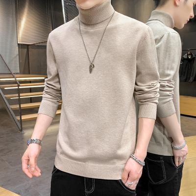 China 2021 Anti-wrinkle pure cotton spring and autumn winter men's Korean version of the thick sweater neck tops manufacturers direct sales for sale