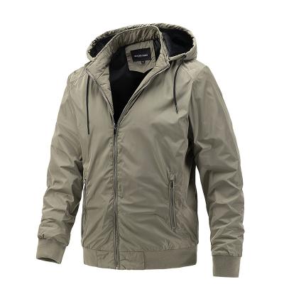 China 2021 Reversible Men's Spring And Autumn Detachable Hooded Jacket Casual Sports Fashion Thin Cotton Jacket for sale