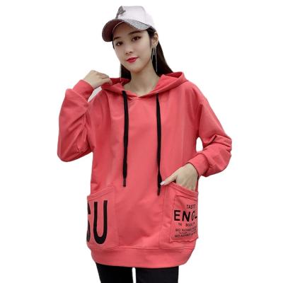 China Anti-Wrinkle Professional China Supplier 2 Pockets Sweater Letter Pattern Large Hoodie Sweater for sale