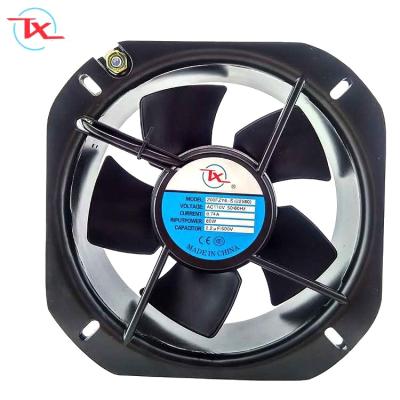 China Material of Construction Shop 22580 AC Axial Fan 110V 220V 380V , 225mm 9 Inch Ball Bearing AC Fan , 225x225x80mm AC Exhaust Fan Black Or Silver Color for sale