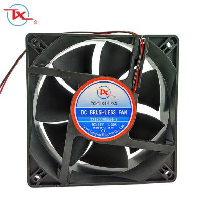 China TongXin 12038 120MM Plastic DC 12V 24V Fan 120x120x38 Wind Turbine Axial Fan for sale